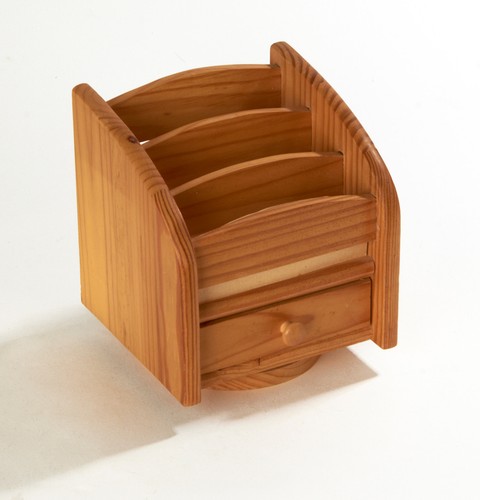 Wooden letter rack - , with