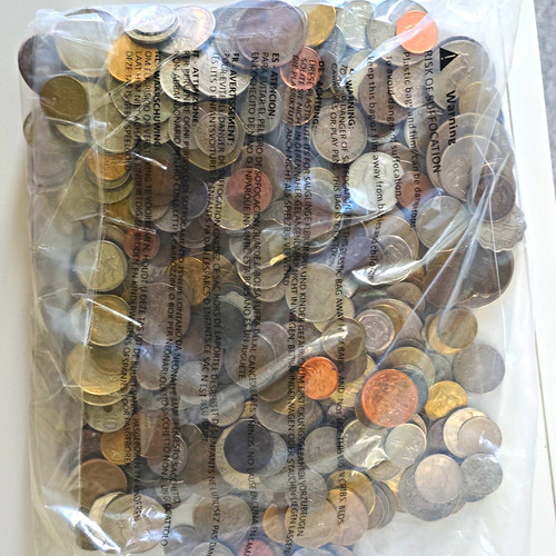 087kg mixed world coin lot - mixed,