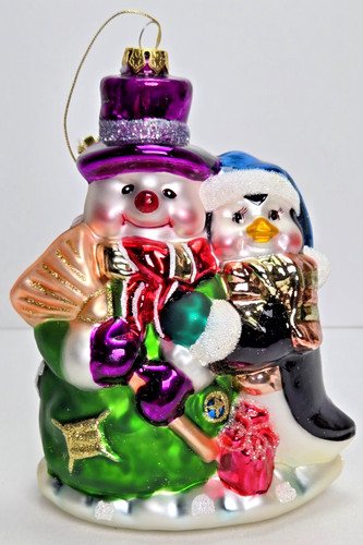 Large snowman penguin blown - &,