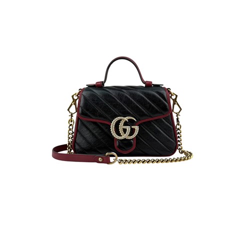 Gucci black red - black/red, quilted