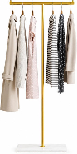 Shaped coat rail - t-shaped,