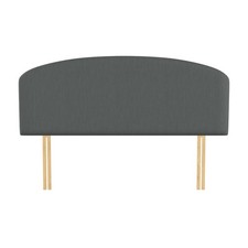 Linen Curved Plain Headboard
