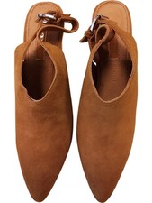 Topshop Tan Suede Slingback