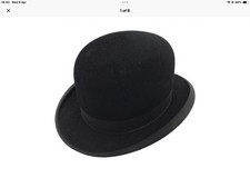 Vintage Bowler Hat by GA Dunn & Co -size 6 3/4