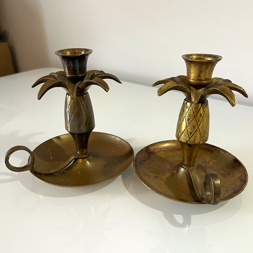 Solid brass pineapple - brass,