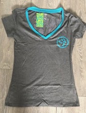 Zumba grey aqua splash t shirt