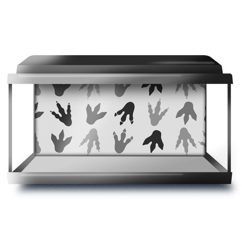 Fish tank background 90x45cm - background,