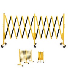 Metal Expandable Barricade Portable Safety Barrier Gate Outdoor 196.9x40 inches