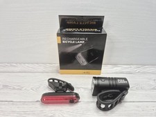 Rechargeable Bicycle Lamps Model BK02 Torch Front + Rear Lamp Set