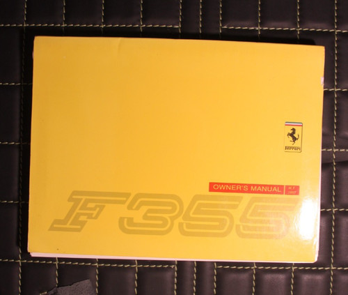 Owners manual ferrari f355 - owners,