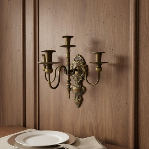 Pieces bronze wall - pieces, candle