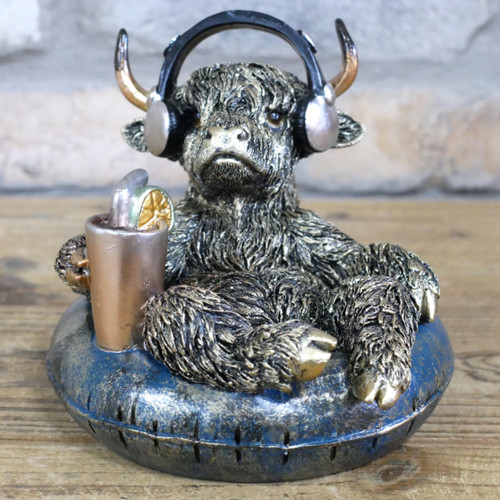 Pool highland cow ornament - pool,