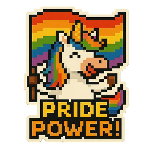 Pride unicorn car - 5x,