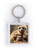 Meerkat Family   Keyring