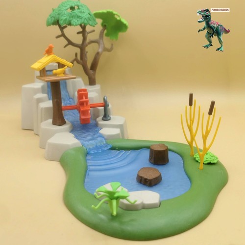 Playmobil diorama waterfall