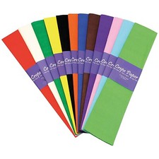 Crepe Paper 50CM X 3M For Crafts And Packing In Various Colours