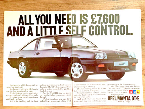 Opel manta gtegt 1985 - gtegt/e,