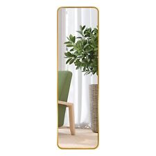 Giftgarden Gold Full-Length Mirror, Modern Wall Mounted/Over Door Mirror for Bed