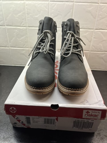 Rieker 95120 grey ankle - 95120-45,