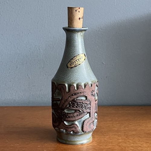 Vintage rushton pottery bottle - pottery,