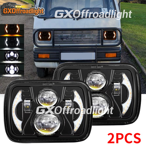 7x6 rectangular led headlamps - rectangular,