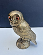 Vintage Brass Owl Figurine