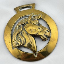 Brass Horse Medallion Vintage