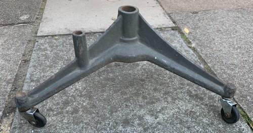 Vintage cast iron stage - cast,