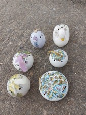 6 Vintage Ceramic Pomanders B
