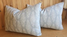 Set Of 2 New Handmade  Iliv Fernia In Dove Cushion Covers, 21" Wide By 14" Drop