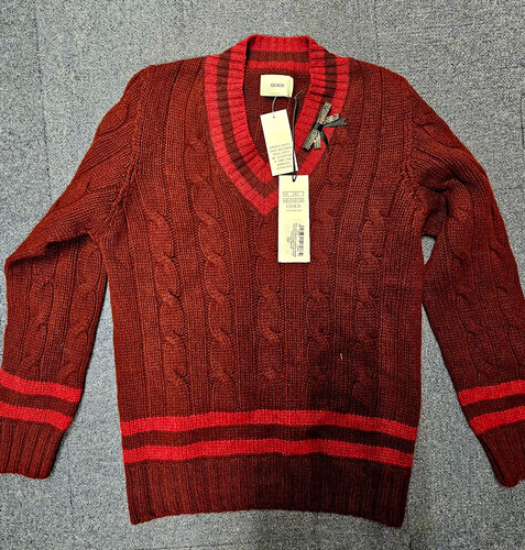Erdem neck cable - v-neck, cable-knit