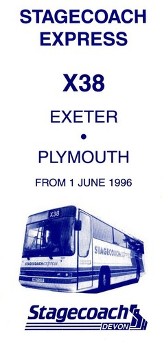 Stagecoach devon route x38 - devon, bus