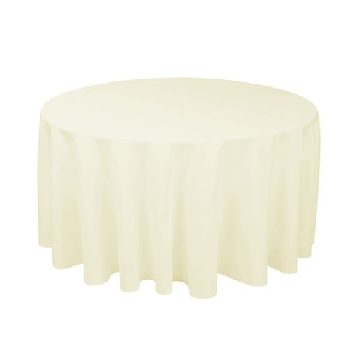 Round fabric tablecloth - fabric,