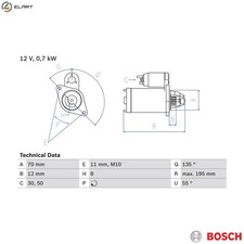 STARTER 0 986 018 630 FOR