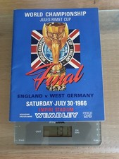 GENUINE FOOTBALL WORLD CUP FINAL 1966 MATCH PROGRAMME EXCELLENT CONDITION