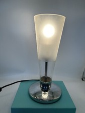 Vintage BHS Lamp Chrome And Glass Table Light Cone Shaped 973350/1899 Retro