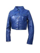 Ladies Biker Leather Jacket-