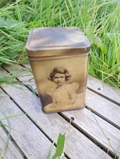 VINTAGE  Biscuit Tin/Tea Caddy of George VI (1936-1952) & Family
