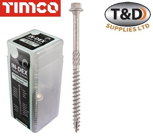 Timco hex head index screws - hex,