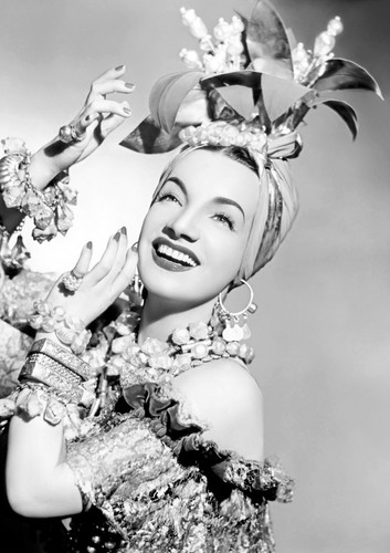 Carmen miranda monochrome - carmen,