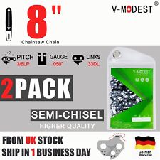 2PACK 8" Chainsaw Chain 3/8LP
