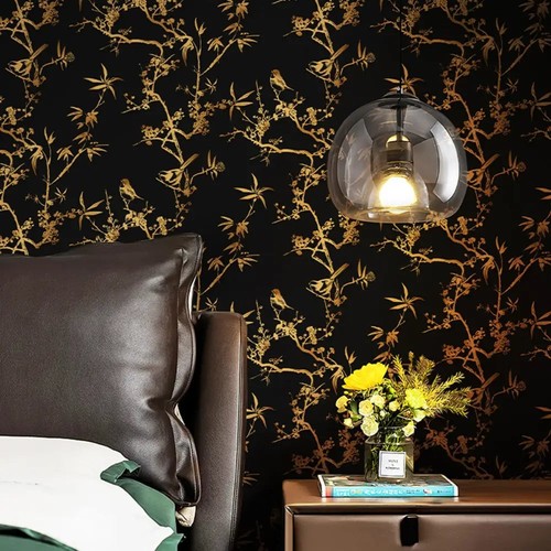 Black gold floral tree - gold,