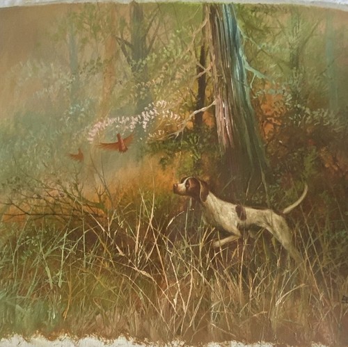 Benson signed hunting dog - benson,