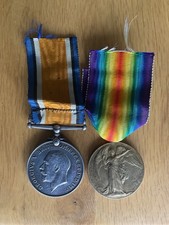 WW1 Silver BWM British War Victory Medal Pair Sjt White Royal Fusiliers