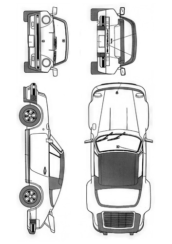 Photo blueprint porsche - a4,