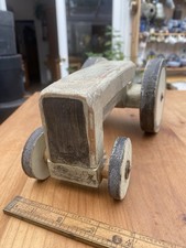 Wooden Handmade Vintage Tractor