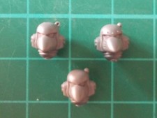 Warhammer 40K - 3 Space Marine Tactical squad MK6 Heads - 40k bits