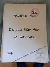 ALPHONSE ROY Trio sheet music parts pour flute, alto (viola) and violoncelle