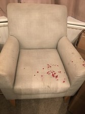 NEXT Single armchair used Used With Red Nail Varnish Stains