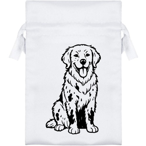 Muddy golden retriever - retriever', satin